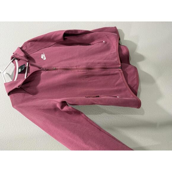Nike Tech Fleece High Low Full Zip in Cherry Color - Picture 3 of 6